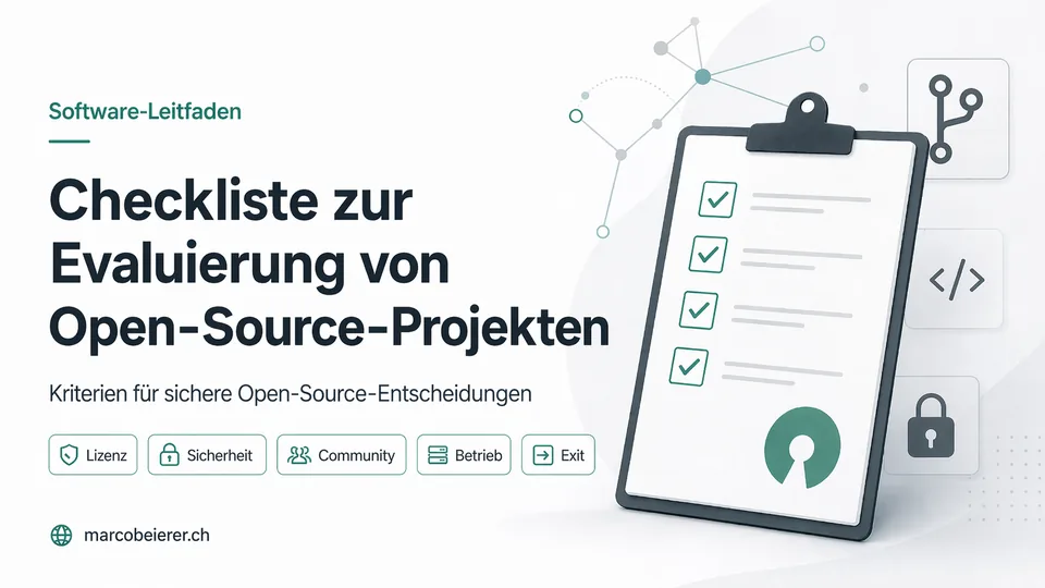 Headergrafik zur Evaluierung von Open-Source-Projekten